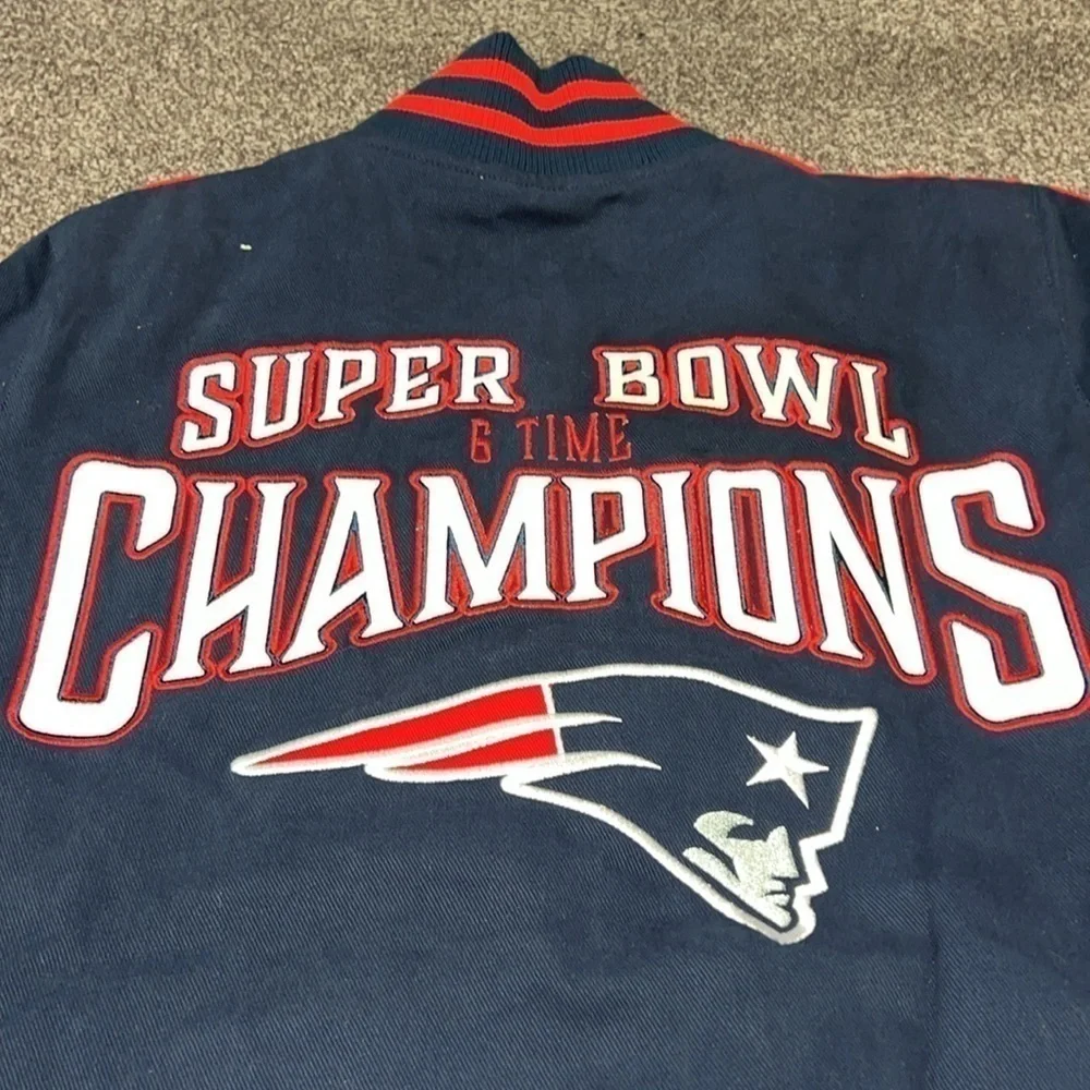 New England Patriots Super Bowl Champion Varsity Letterman Jacket Sz M